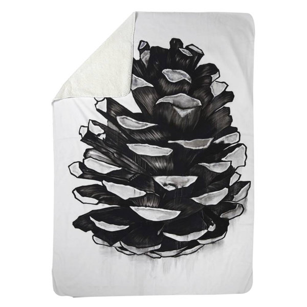 Begin Edition International Inc. Pine Cone Fleece Blanket Wayfair